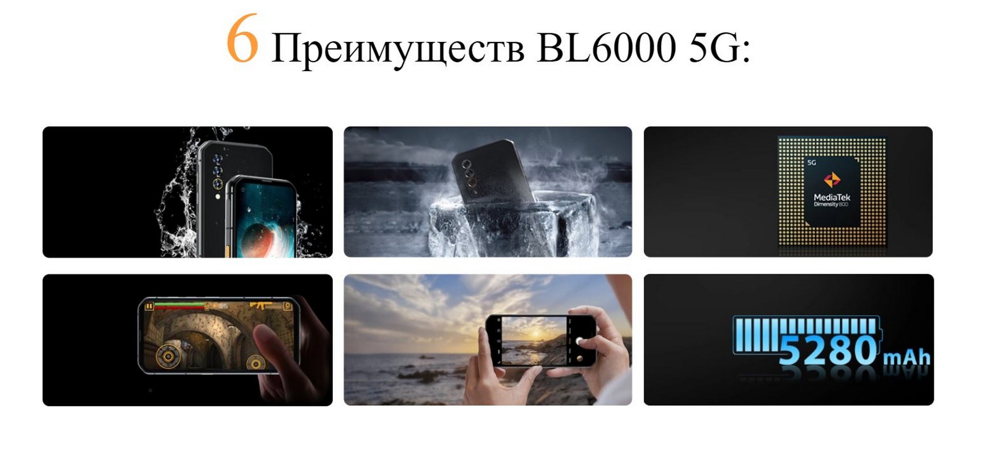 Blackview BL6000 5G - преимущества